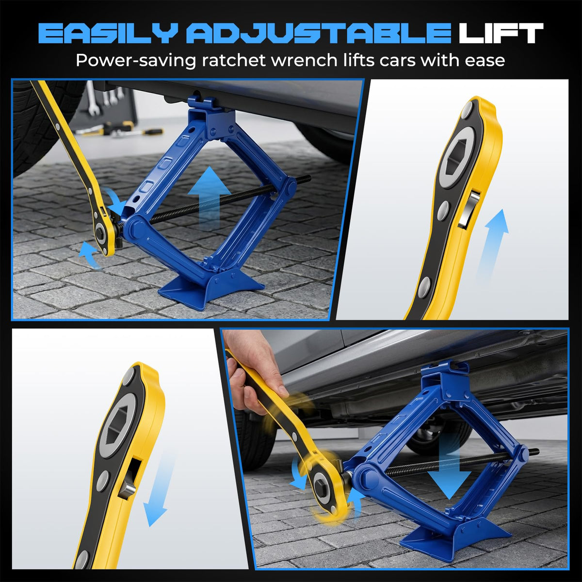 2 Ton Portable Scissor Car Jack Y3199