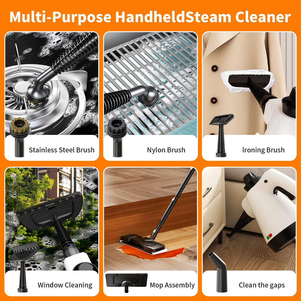16-in-1 Lightweight Detachable Steam Mop F196