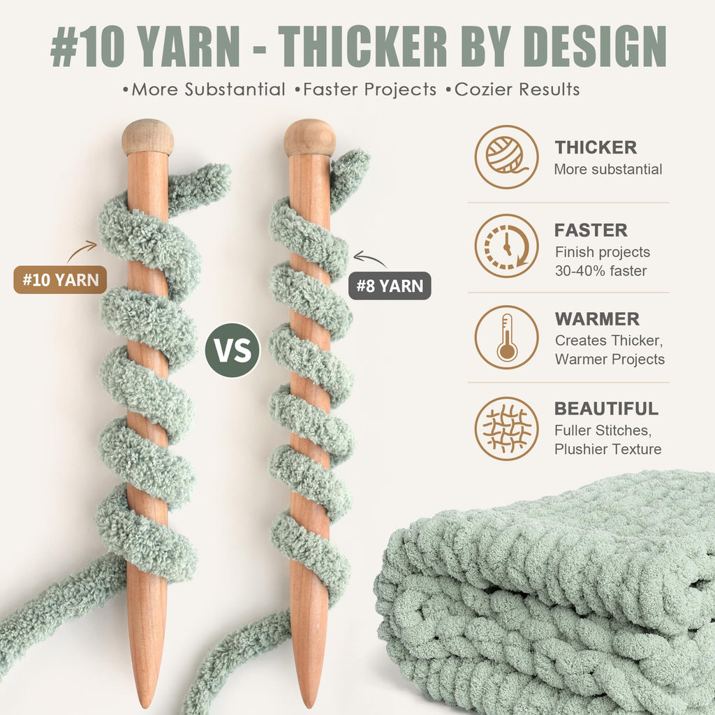 Chunky Chenille Yarn 9 Jumbo Pack I283918