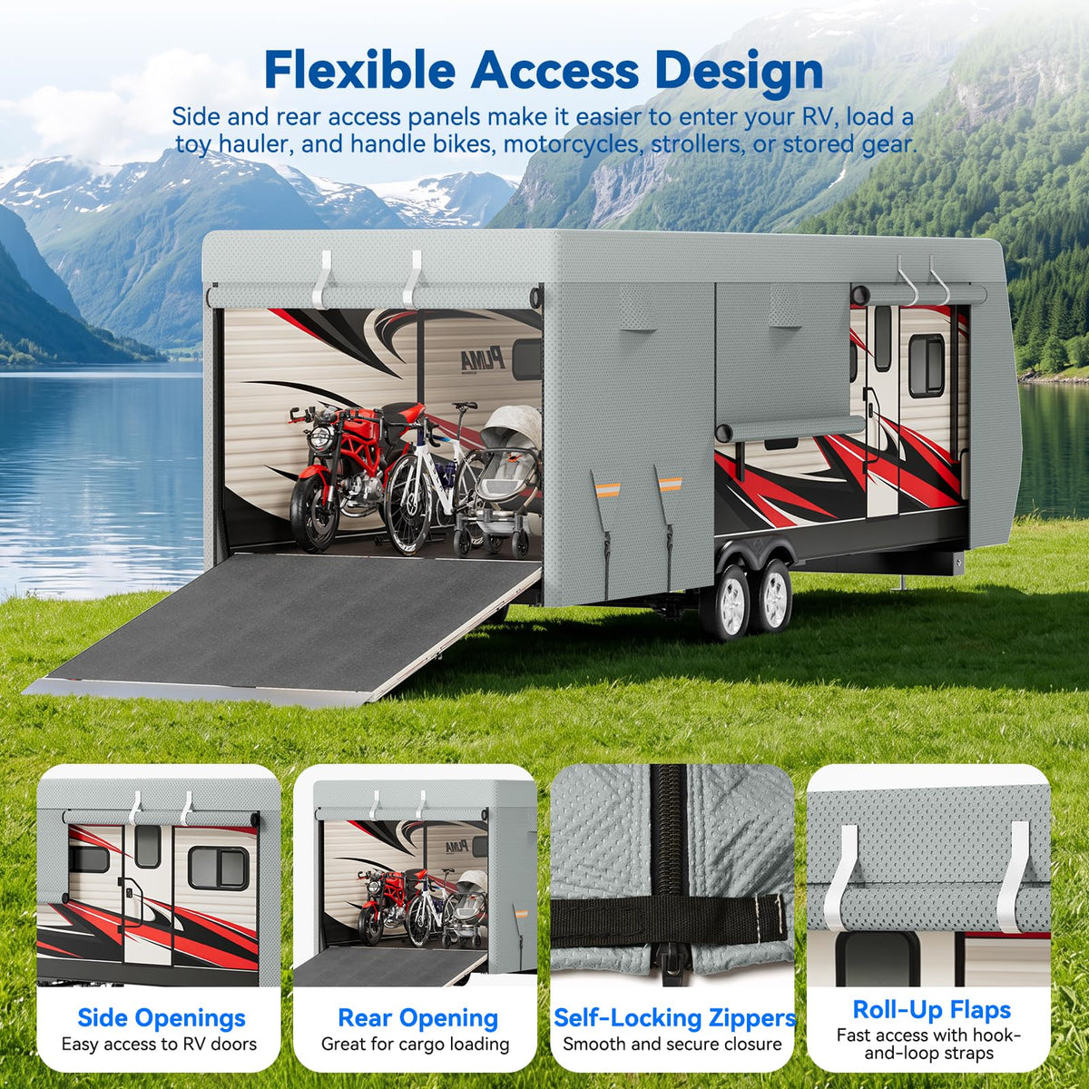 Heavy Duty Waterproof RV Cover 14-16ft B567