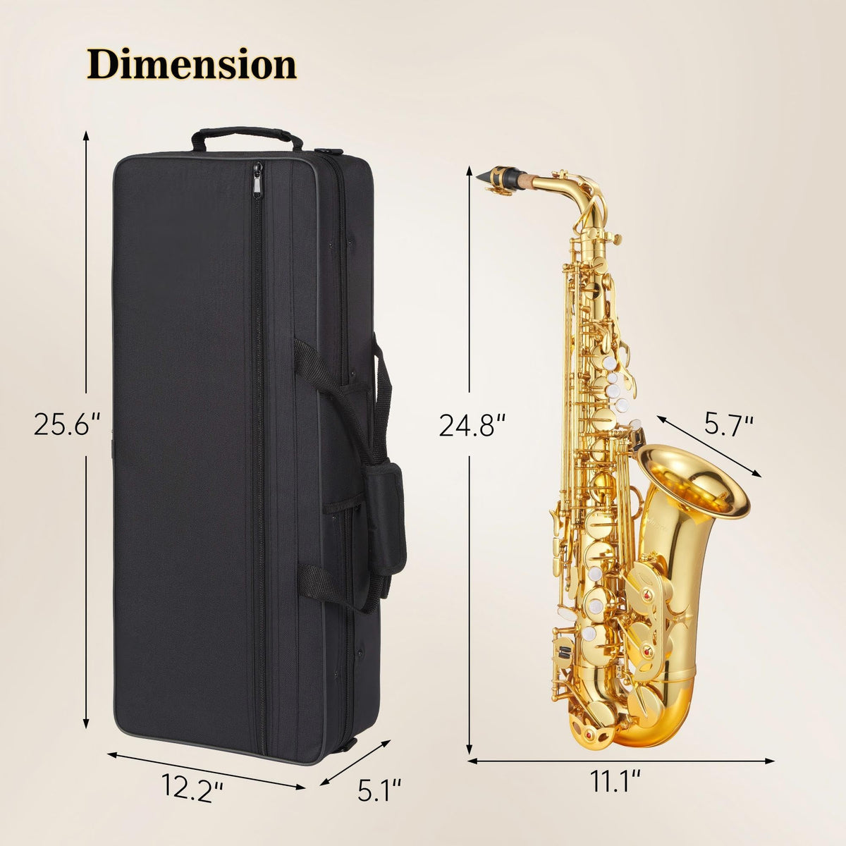 Alto Saxophone Copper Body Electroplated Gold Finish V87744