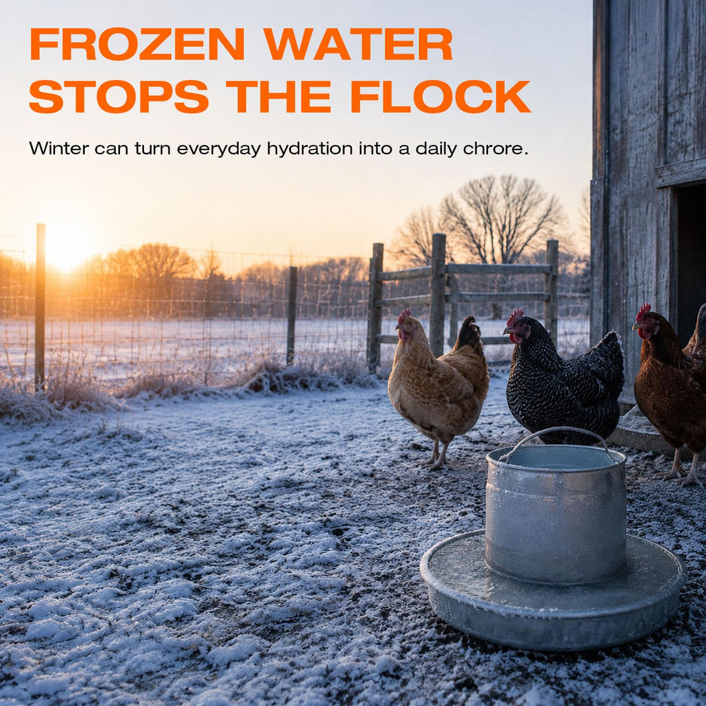 Heated Chicken Waterer 13 Inches S20311