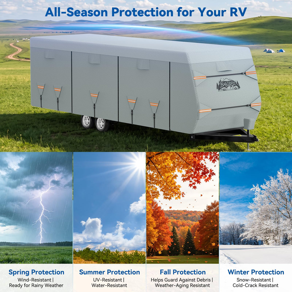 Heavy Duty Waterproof RV Cover 14-16ft B567