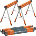 2 Pack Adjustable Folding Heavy Duty Sawhorse T188198