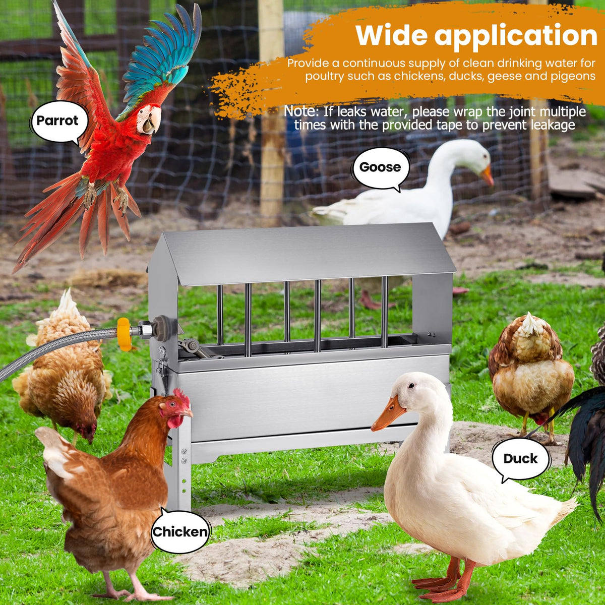 Stainless Steel Chicken Waterer N798