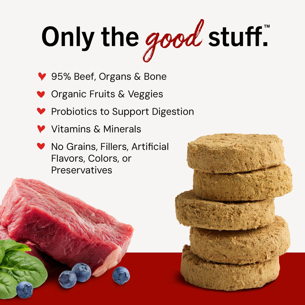 Freeze-Dried Raw Beef Grain-Free Dog Food 25 oz O329