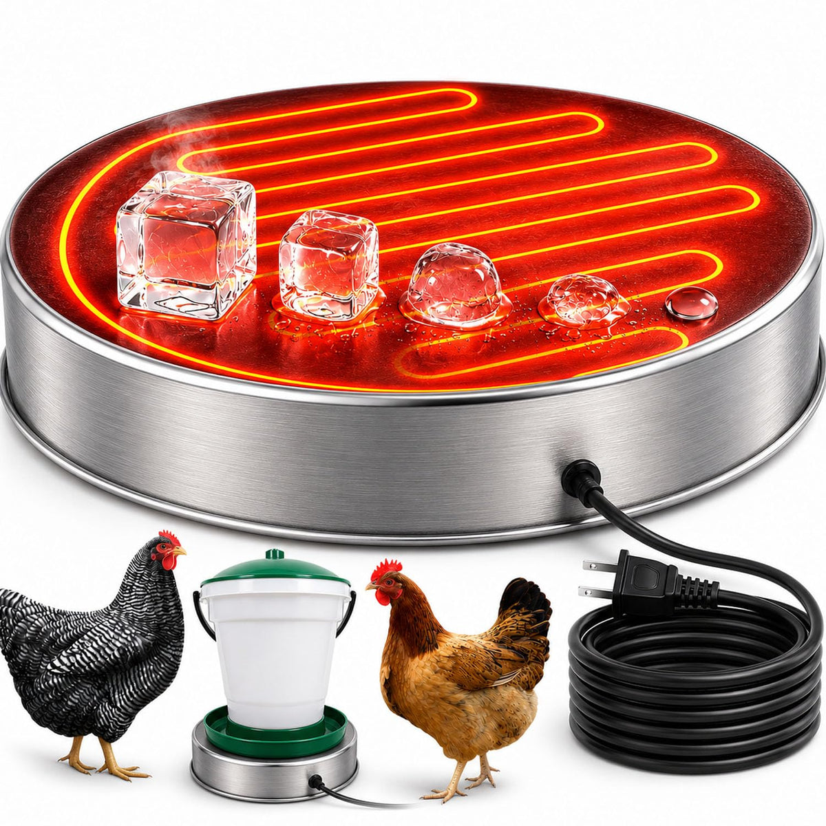 Heated Chicken Waterer 13 Inches S20311