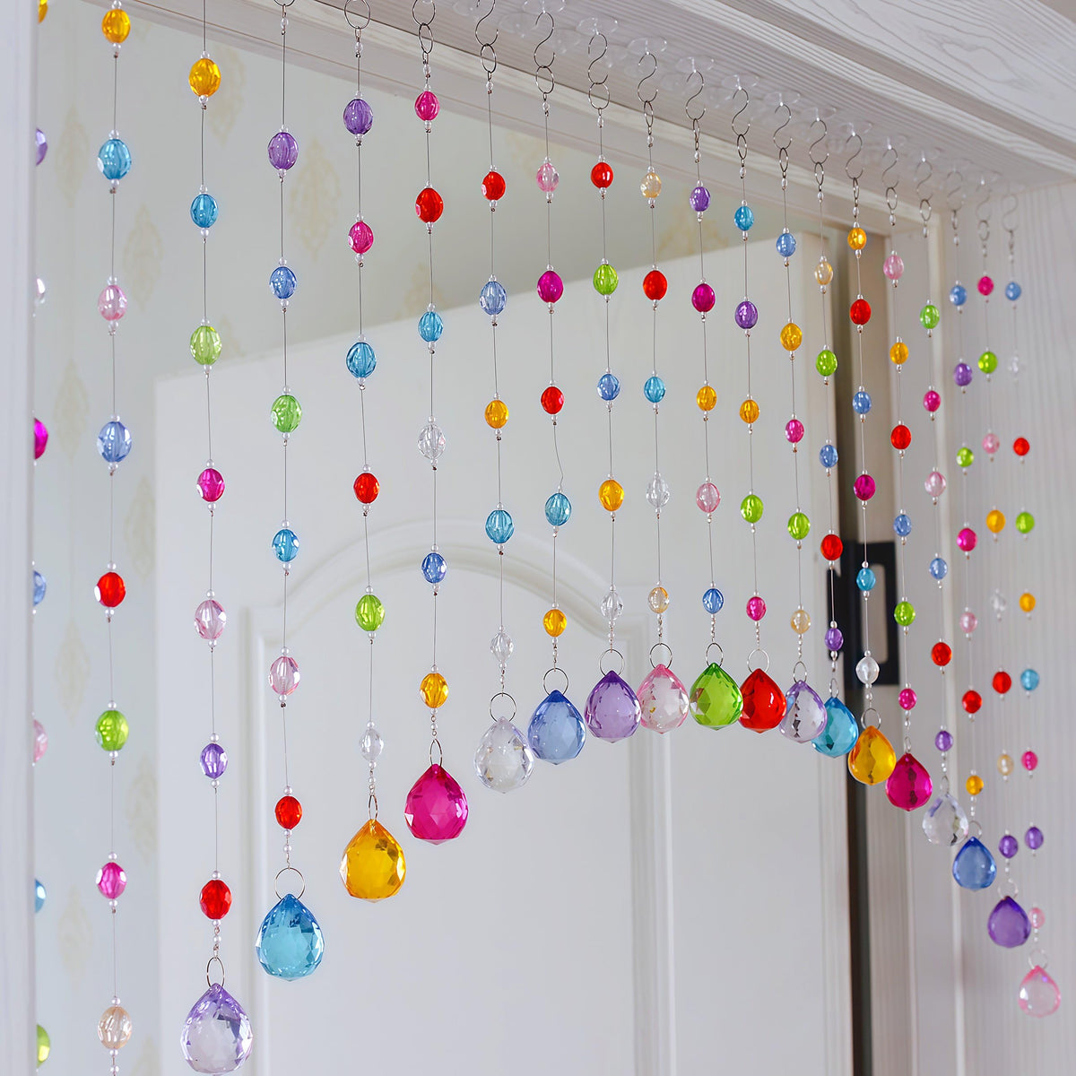 Clear Beaded Curtain 20 Strings P222