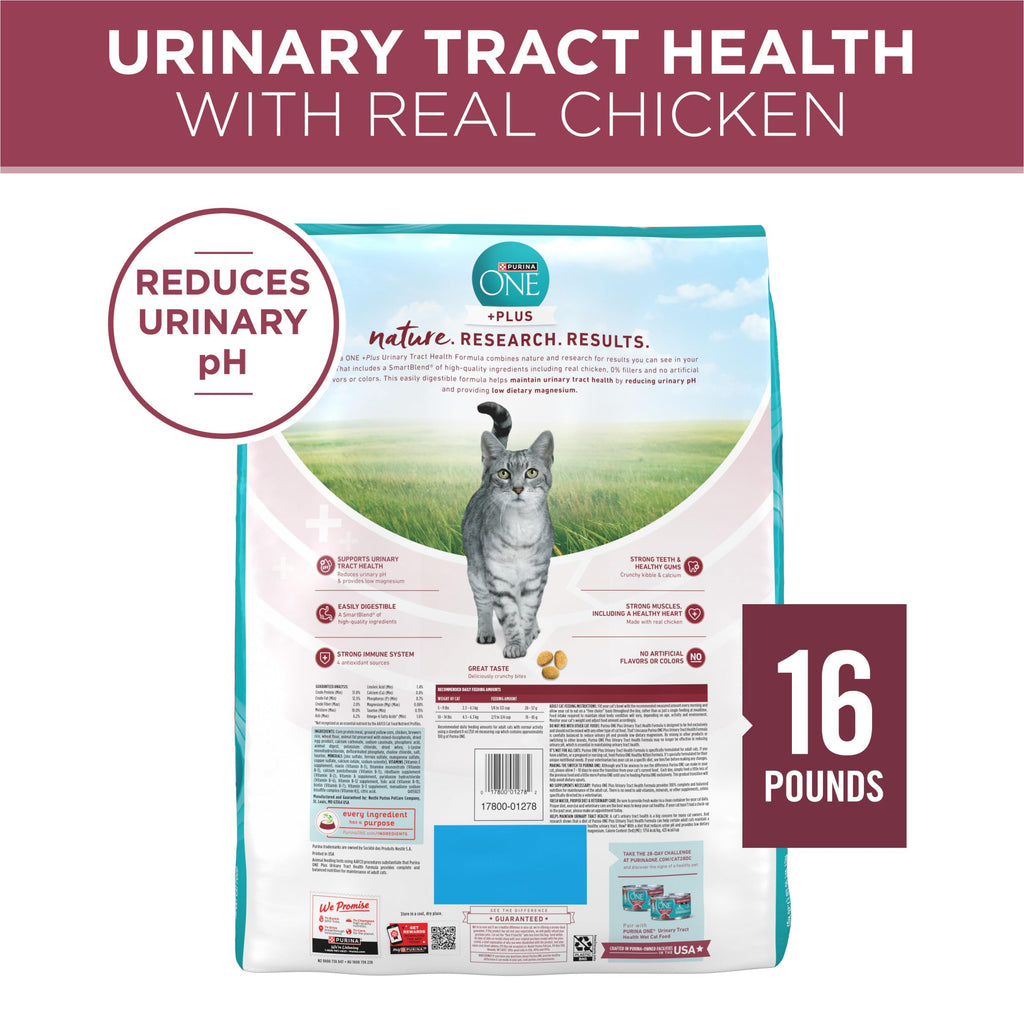 High Protein Urinary Tract Health Dry Cat Food 16 lb Bag P7153