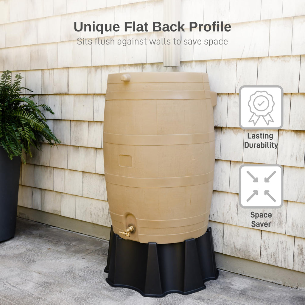 50-Gallon Rain Water Collection Barrel with Brass Spigot M28424