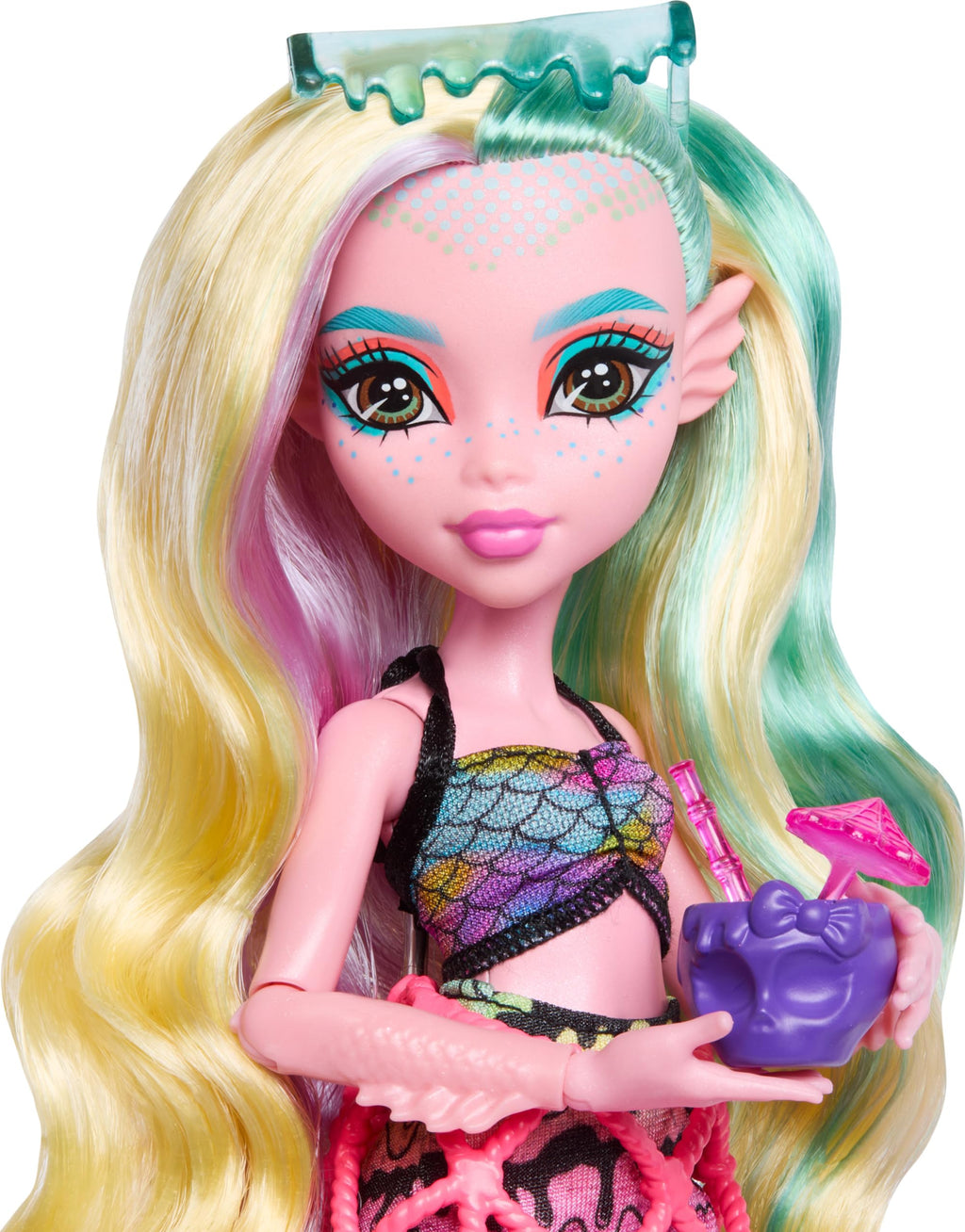 Doll & Playset with Food Accessories & Color-Change Drinks B7008