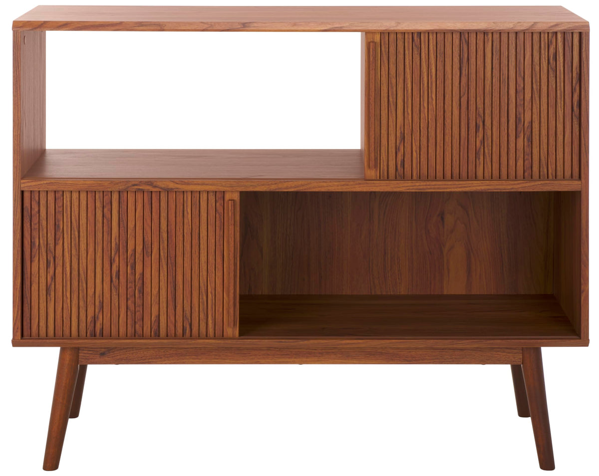 Walnut Brown TV Stand with Sliding Door W82172