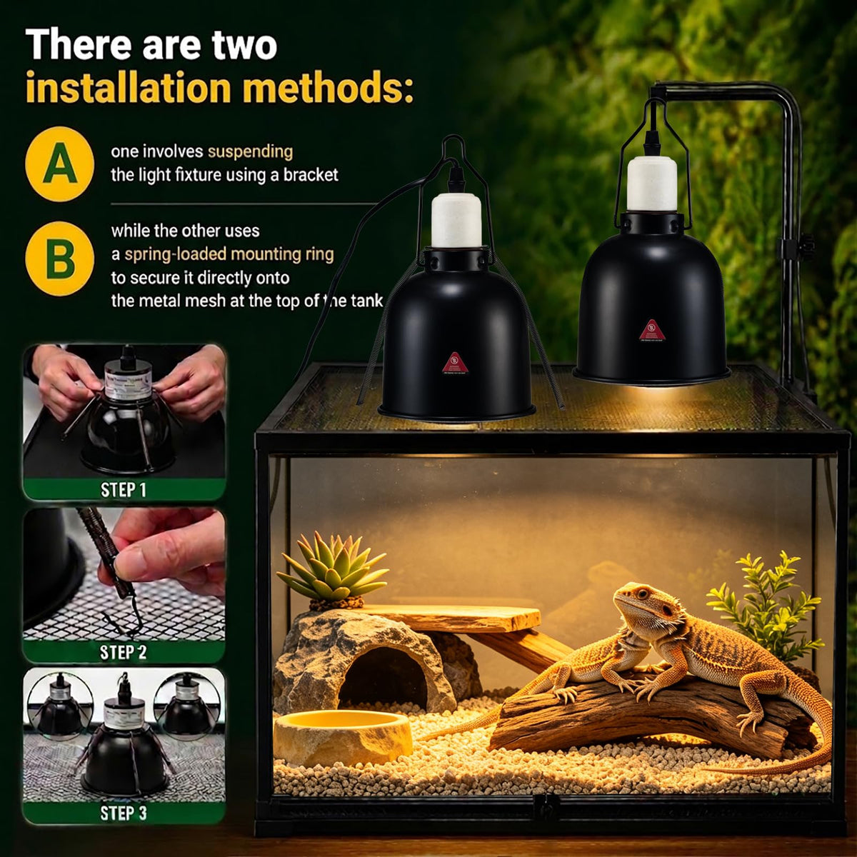 Ceramic Socket Reptile Heat Lamp Kit L561