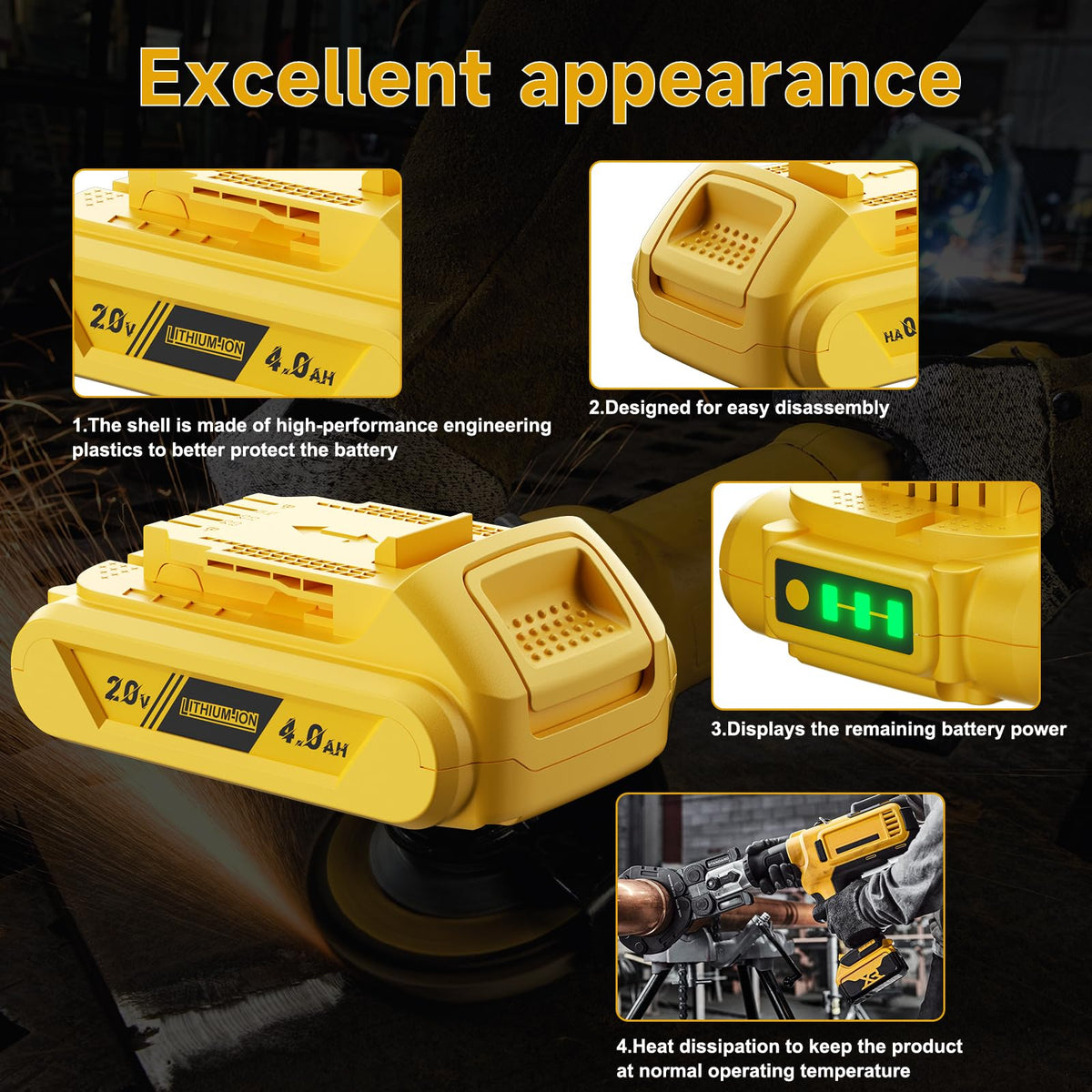4.0Ah Lithium Battery and Charger G5592