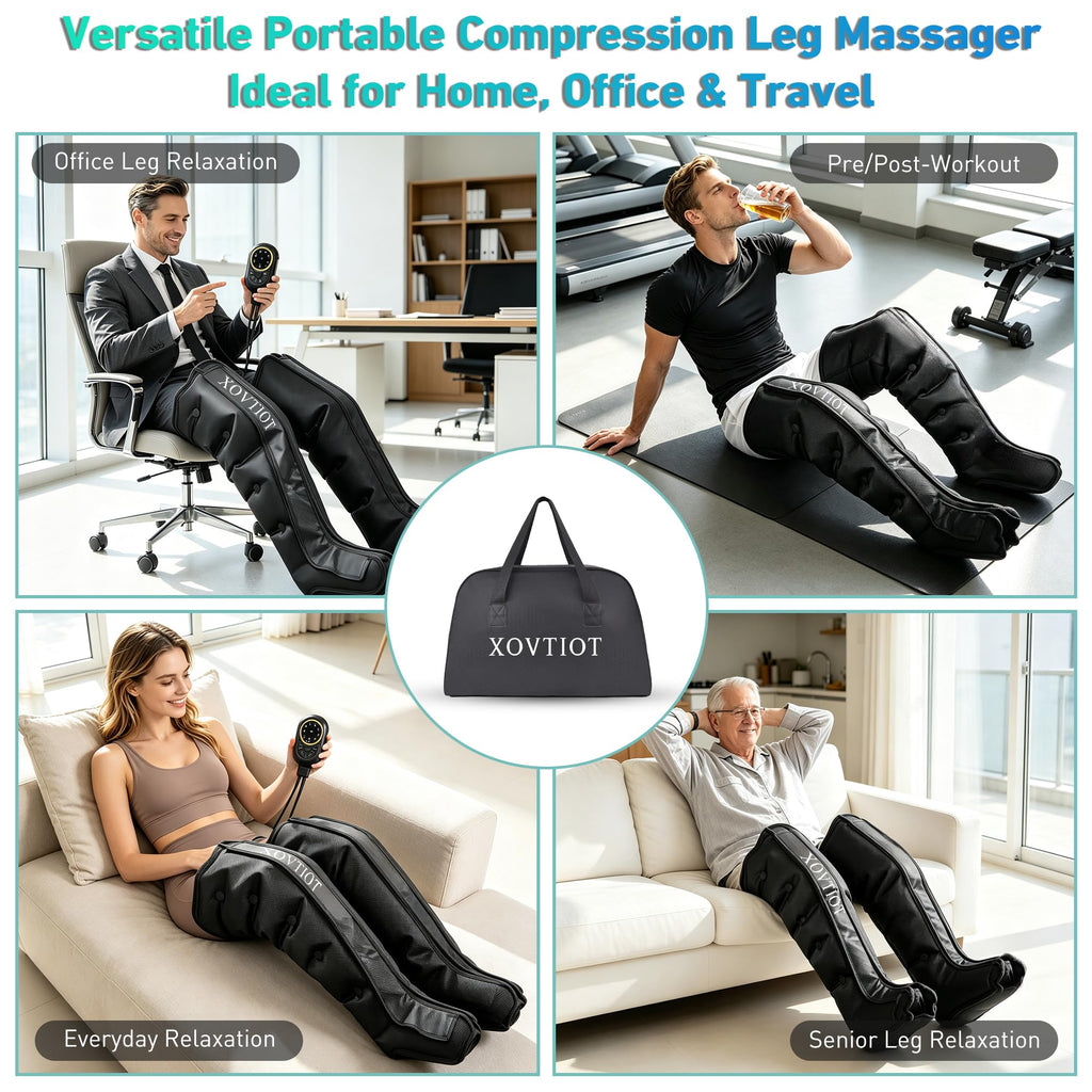 Air Compression Leg Massager with 6 Modes 3 Pressure Levels X36883