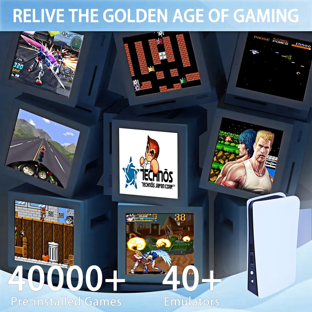 Wireless Retro Game Console 4k 128GB 40000+ Games V3681