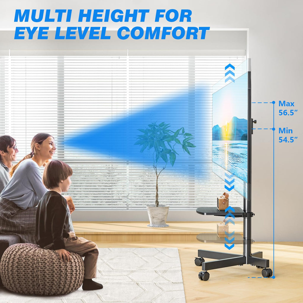 Rolling TV Stand with Shelf for 23-65 inch TVs C18558