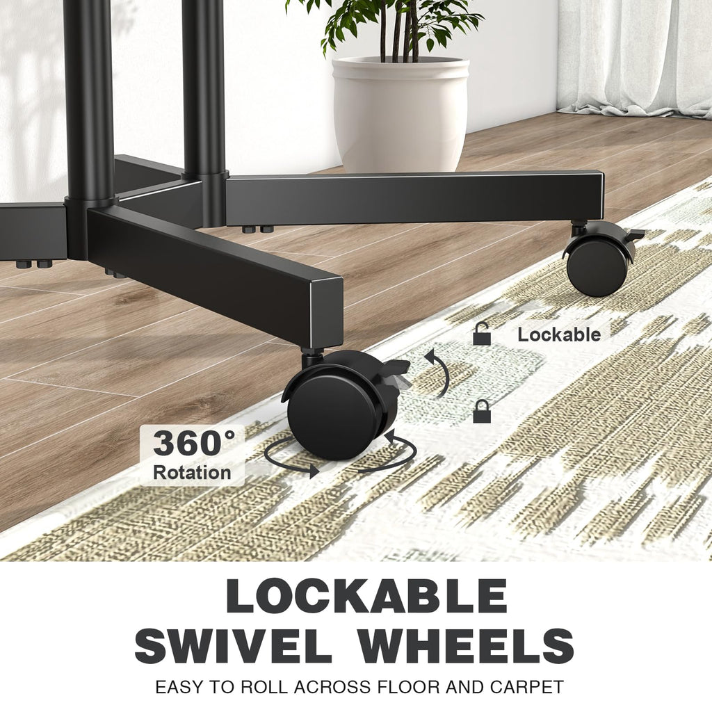 Mobile TV Stand with Wheels for 32-75 Inch TVs S802371