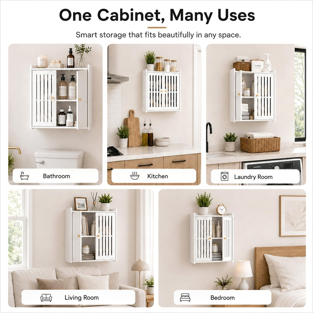 3-Tier Wall Bathroom Storage Cabinet Q830656