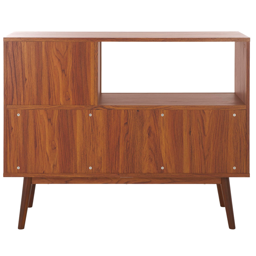 Walnut Brown TV Stand with Sliding Door W82172
