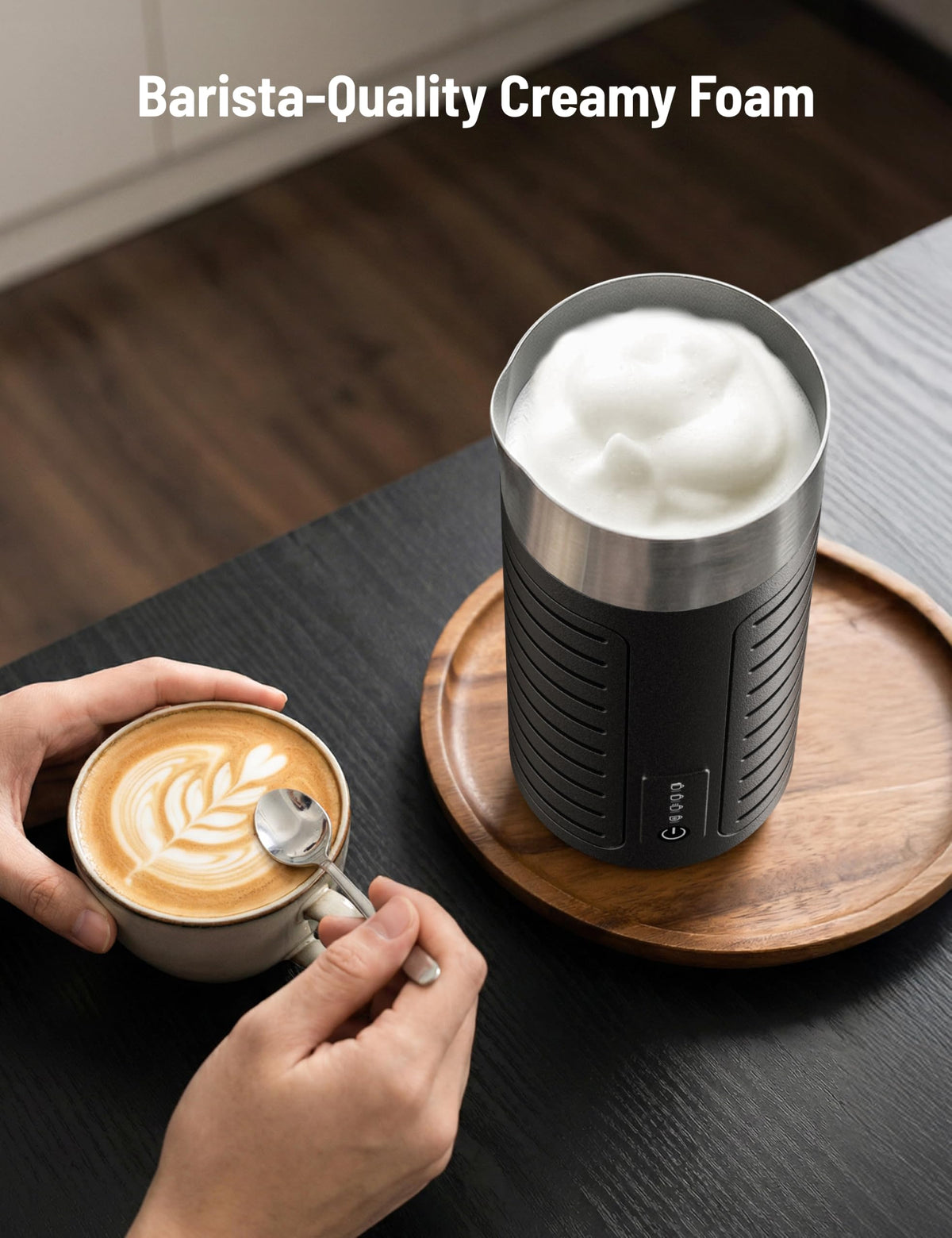Waterproof Electric 4-in-1 Milk Frother W49631