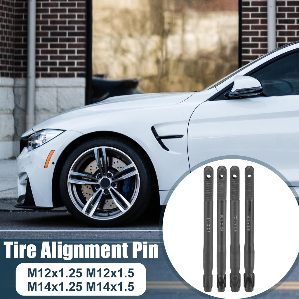 Black Carbon Steel Wheel Hangers Alignment Pin Tire Studs Tool 8pcs G1432