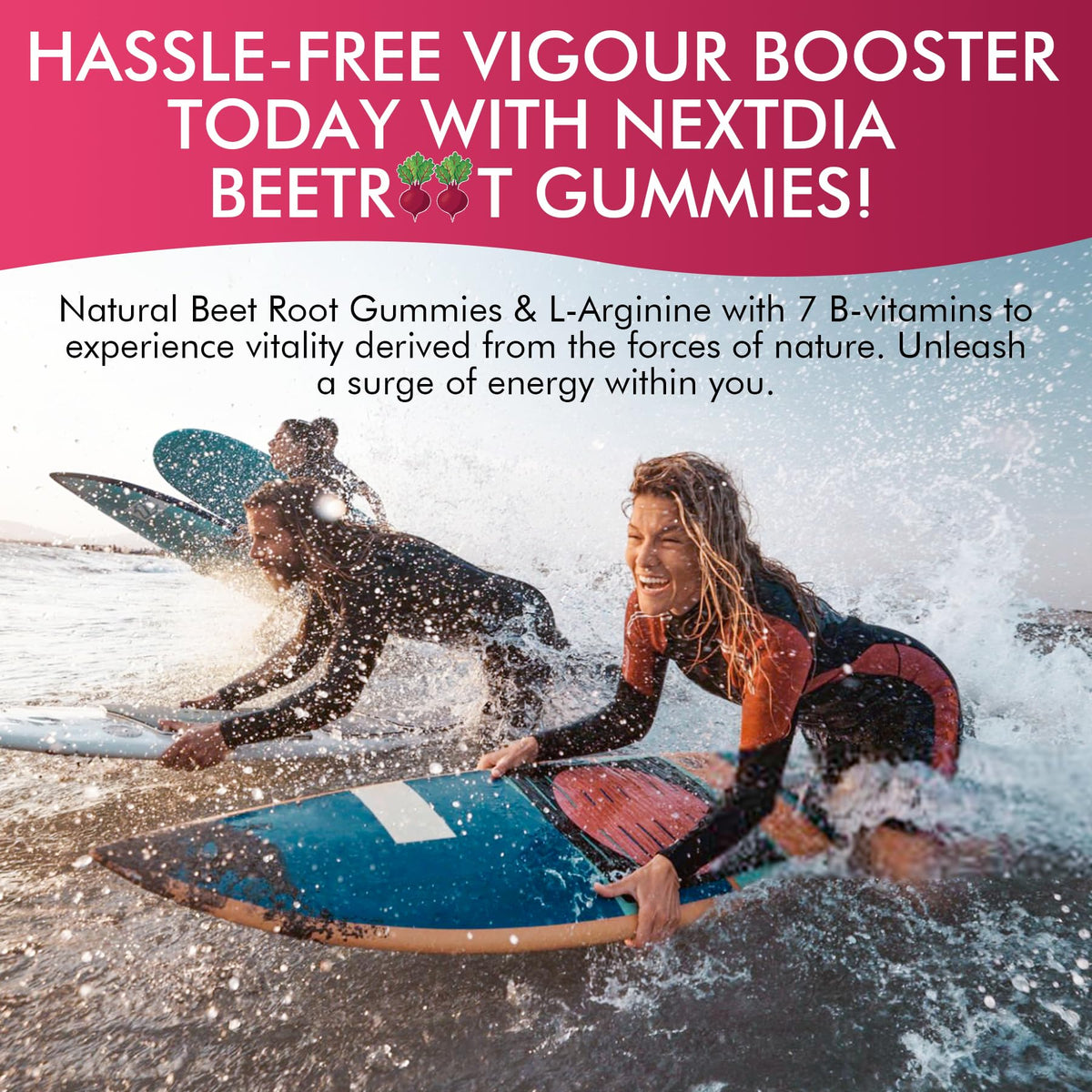 Beet Root Gummies 1200mg with L-Arginine and B Vitamins O5998
