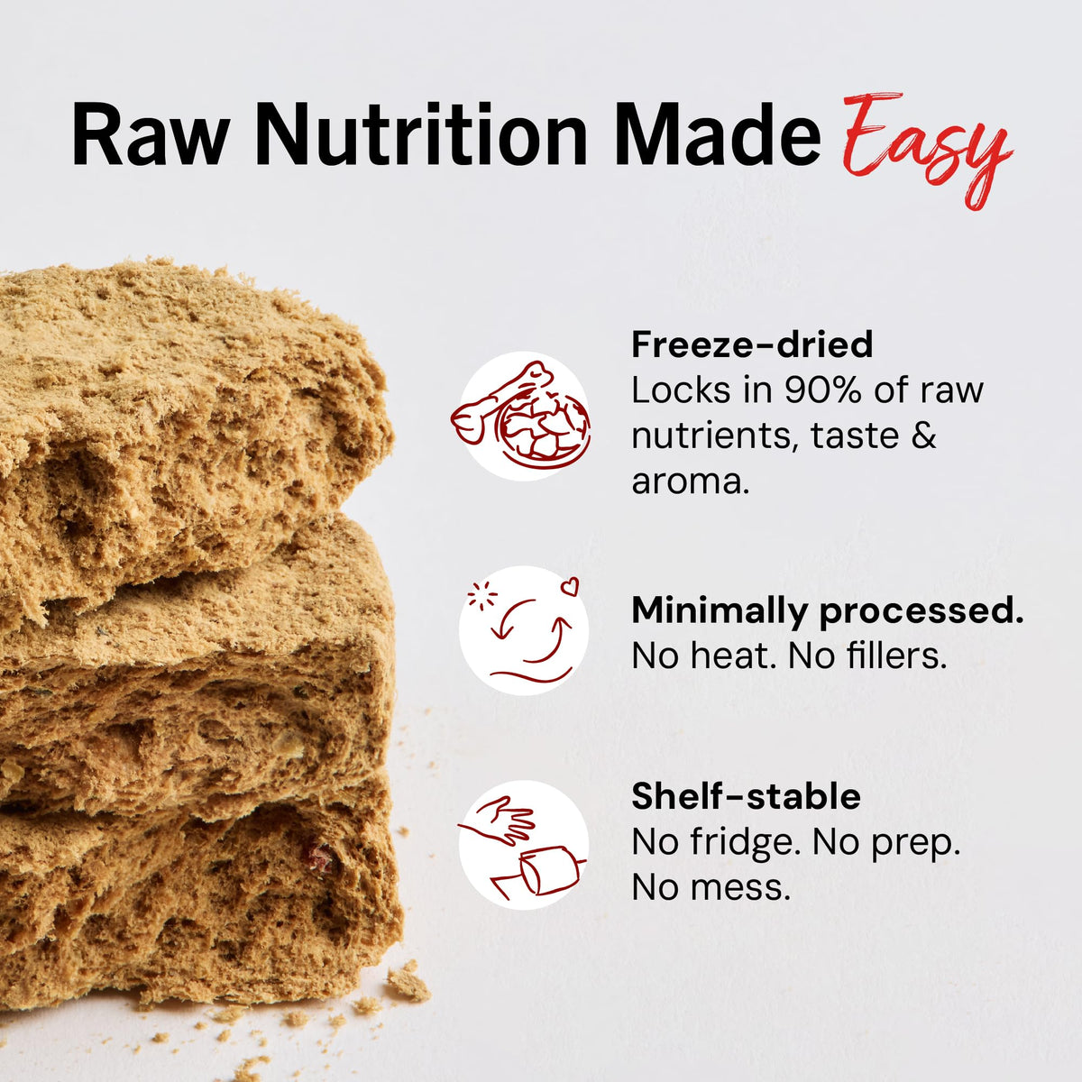 Freeze-Dried Raw Beef Grain-Free Dog Food 25 oz O329