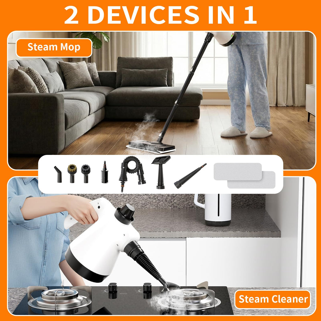 16-in-1 Lightweight Detachable Steam Mop F196