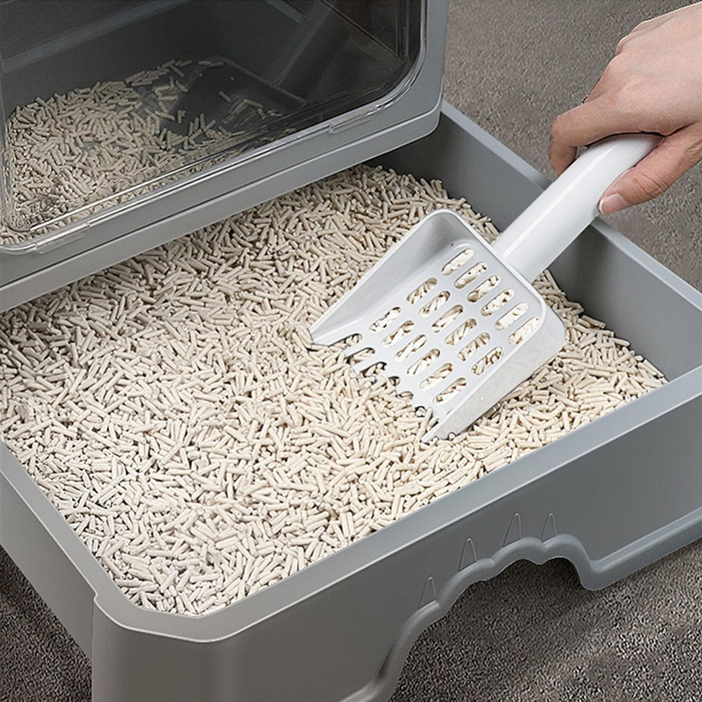 Foldable Enclosed Cat Litter Box with Lid R427