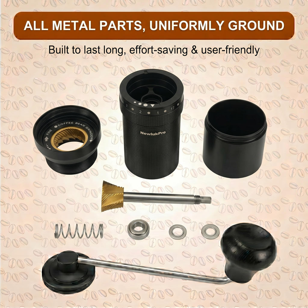 Manual Coffee Grinder, Titanium Conical Burr, 35g Capacity O59261