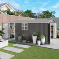 10x14 FT Grey Metal Storage Shed G19688