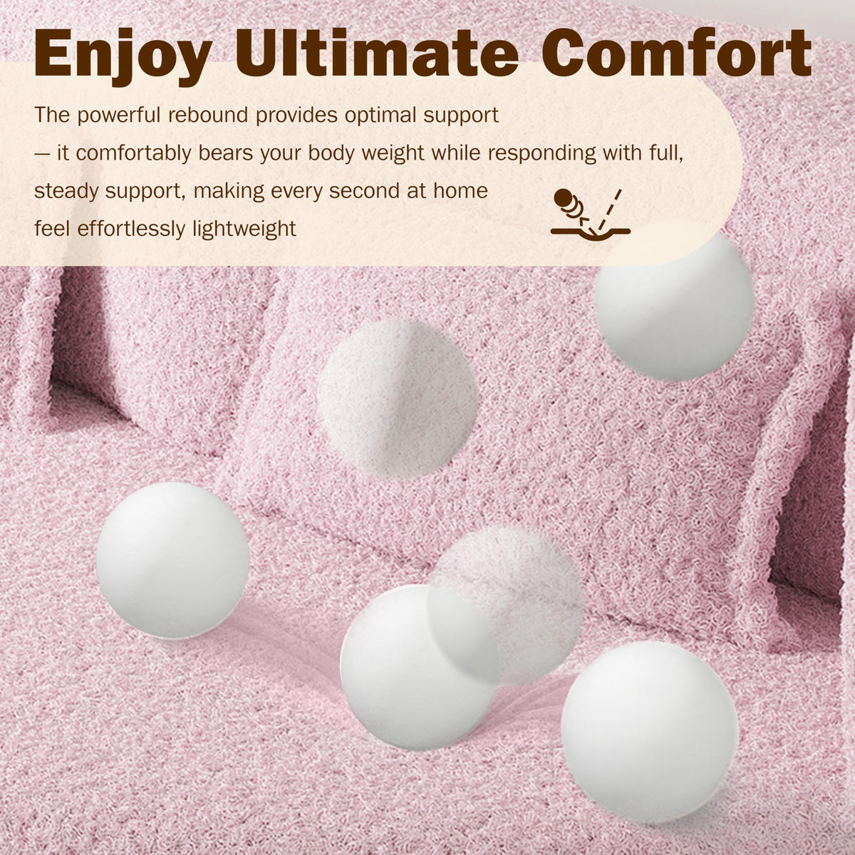 2-in-1 Convertible Sofa Bed with Pillows M88940