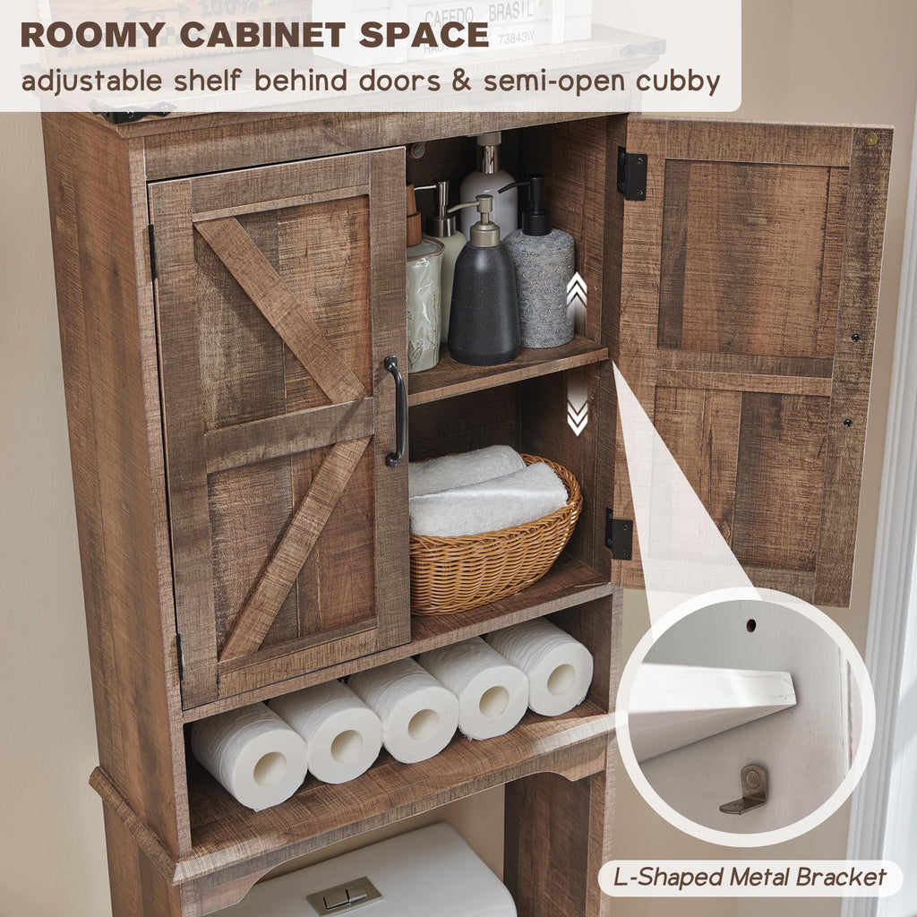 67" Over Toilet Storage Bathroom Cabinet G29672