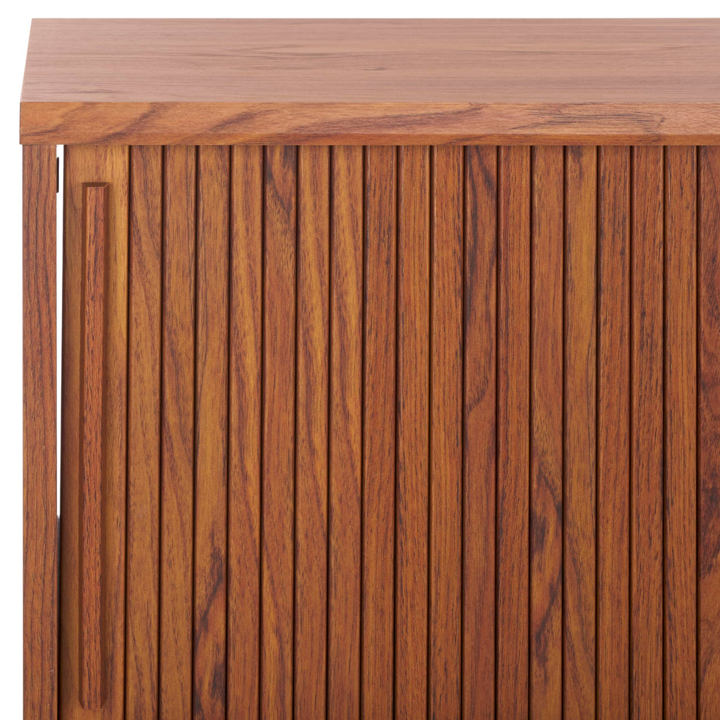 Walnut Brown TV Stand with Sliding Door W82172