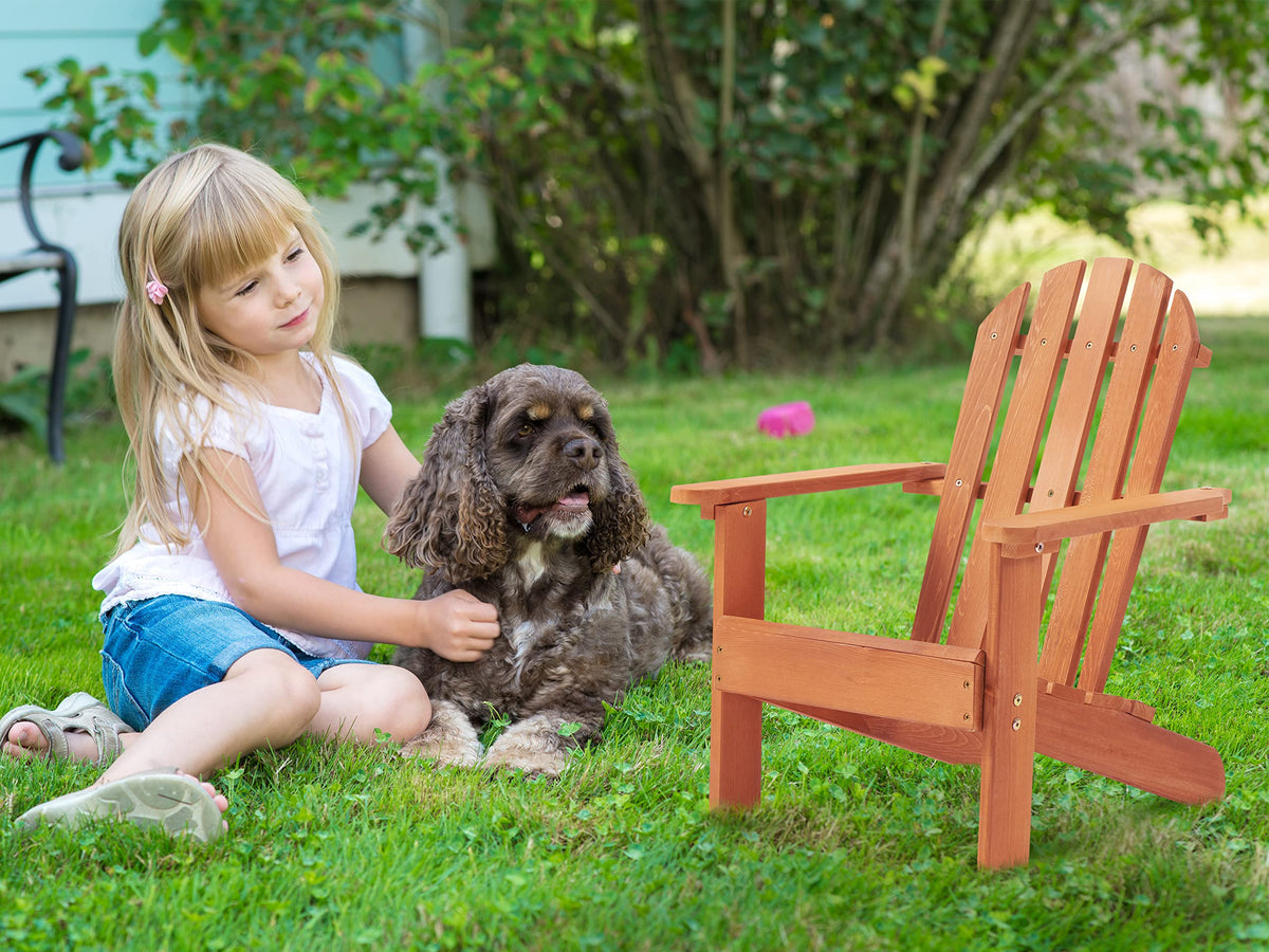 Kids Outdoor Wooden Adirondack Chair F9287
