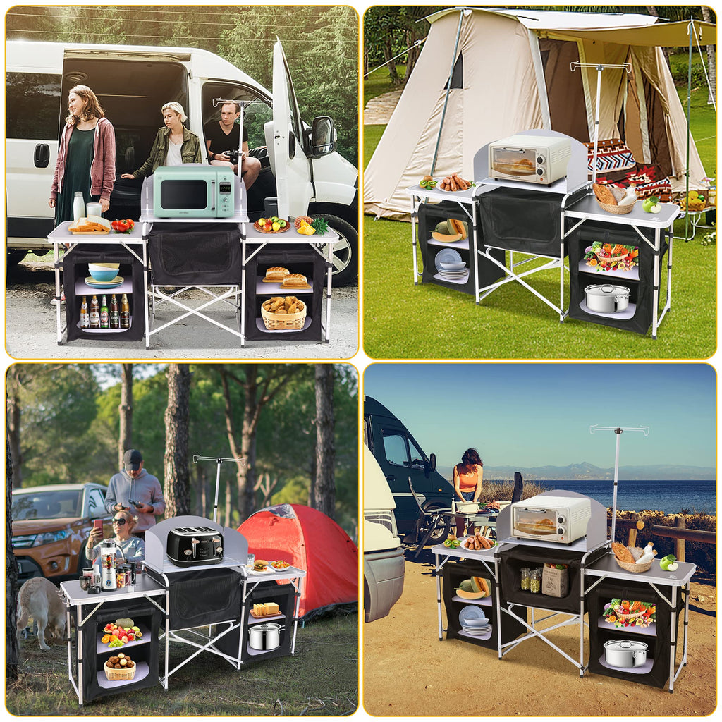 Folding Camping Cook Table A536611