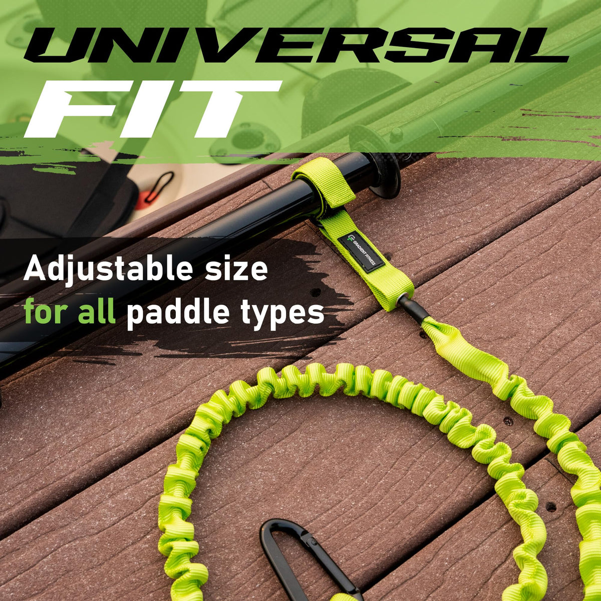 Kayak Paddle Leash with Carabiner Clip Q714653